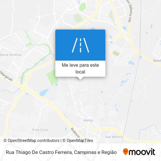 Rua Thiago De Castro Ferreira mapa