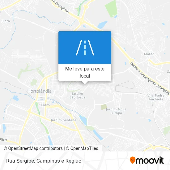 Rua Sergipe mapa