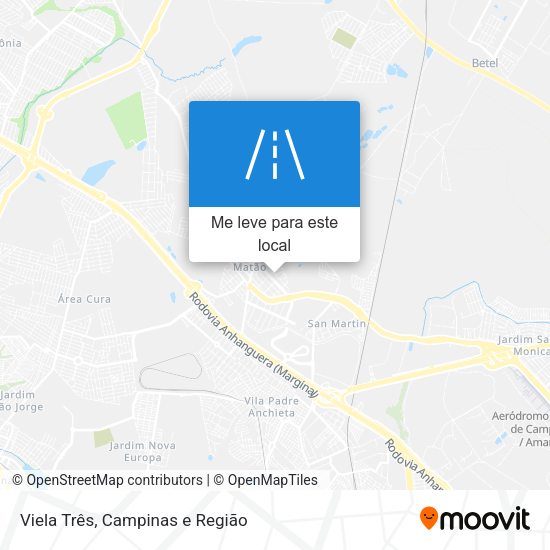 Viela Três mapa