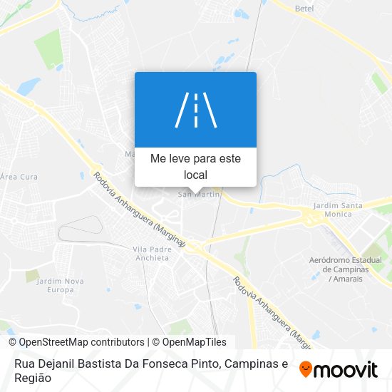 Rua Dejanil Bastista Da Fonseca Pinto mapa