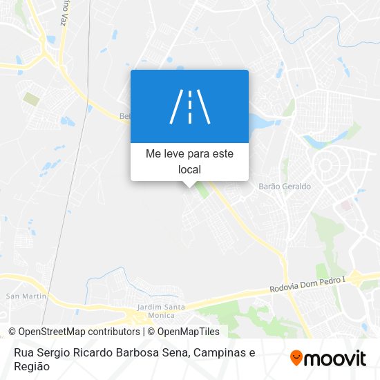Rua Sergio Ricardo Barbosa Sena mapa