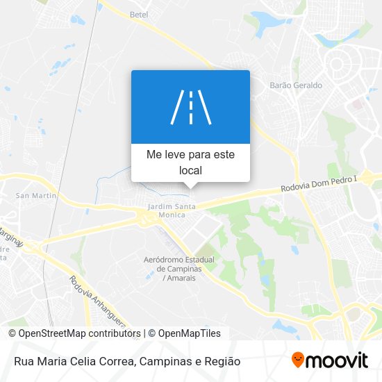 Rua Maria Celia Correa mapa