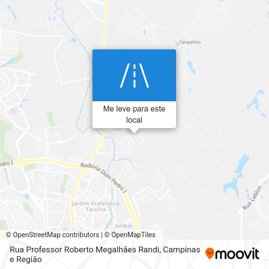 Rua Professor Roberto Megalhães Randi mapa