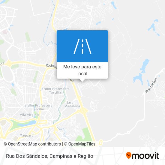 Rua Dos Sándalos mapa