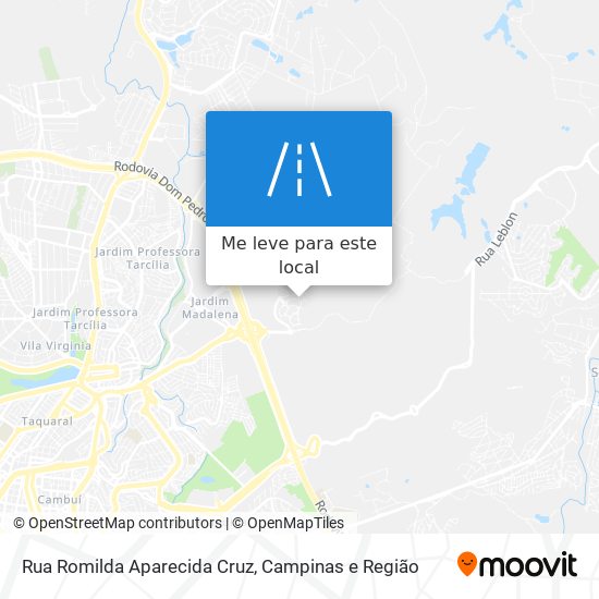 Rua Romilda Aparecida Cruz mapa