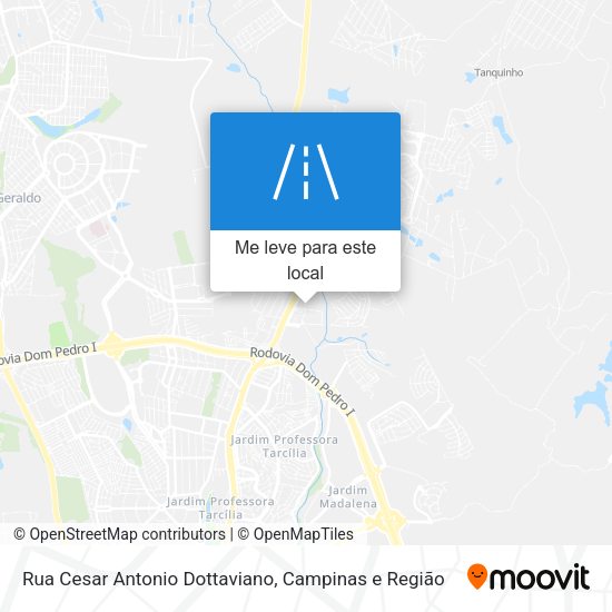 Rua Cesar Antonio Dottaviano mapa