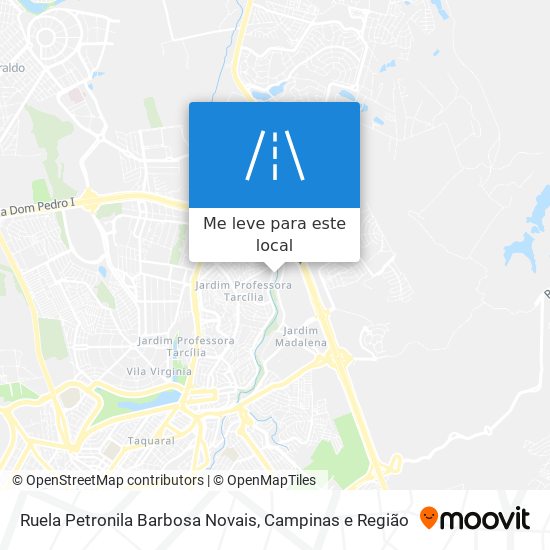 Ruela Petronila Barbosa Novais mapa