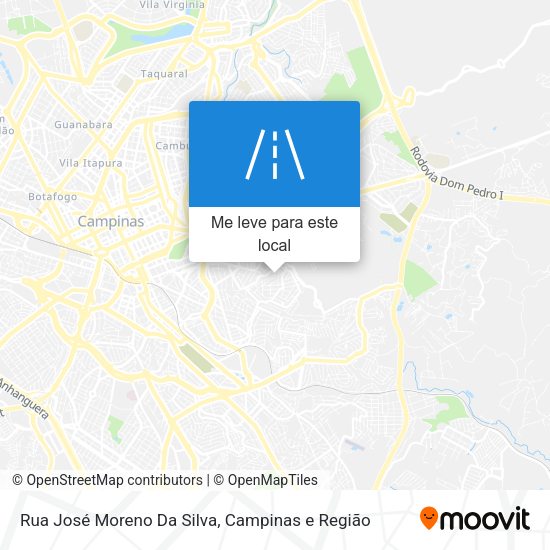 Rua José Moreno Da Silva mapa