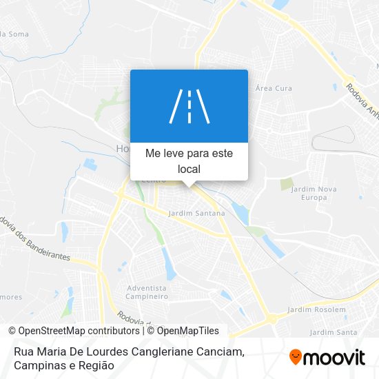 Rua Maria De Lourdes Cangleriane Canciam mapa