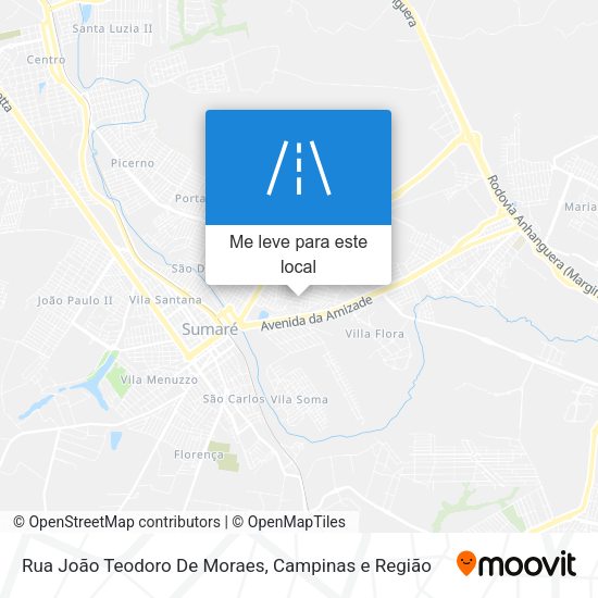 Rua João Teodoro De Moraes mapa
