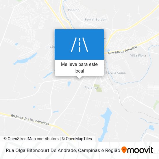 Rua Olga Bitencourt De Andrade mapa