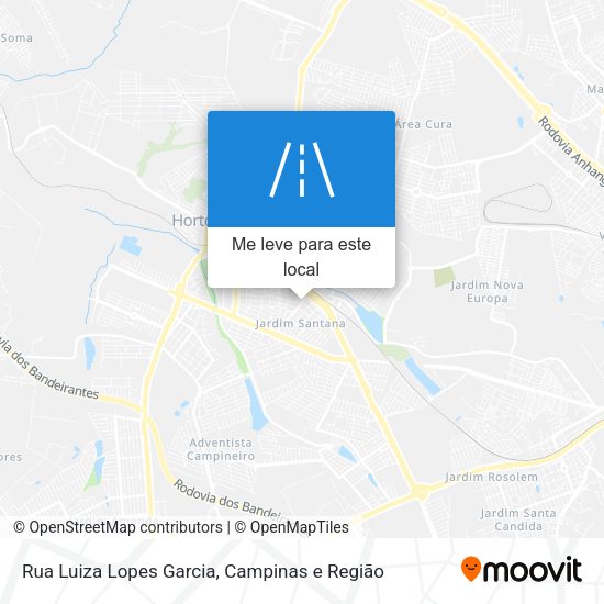 Rua Luiza Lopes Garcia mapa
