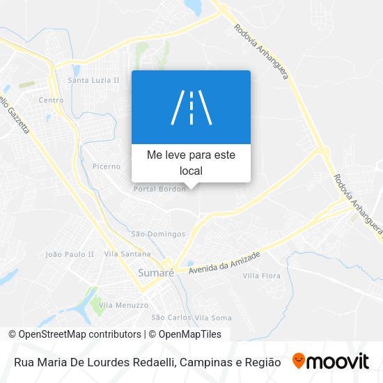 Rua Maria De Lourdes Redaelli mapa