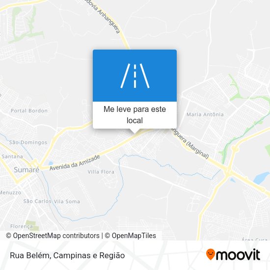 Rua Belém mapa