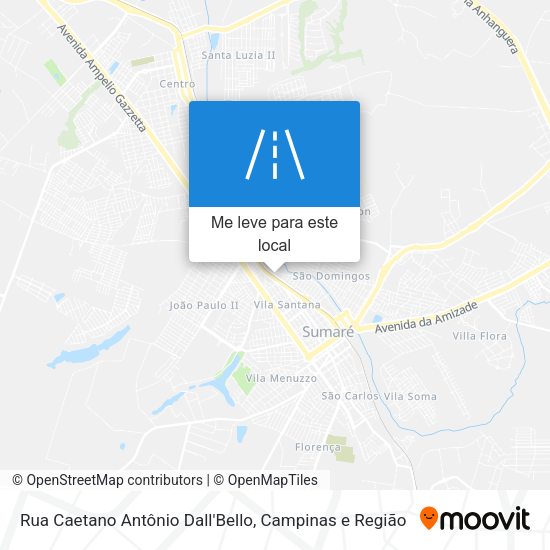 Rua Caetano Antônio Dall'Bello mapa