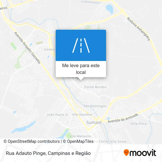 Rua Adauto Pinge mapa