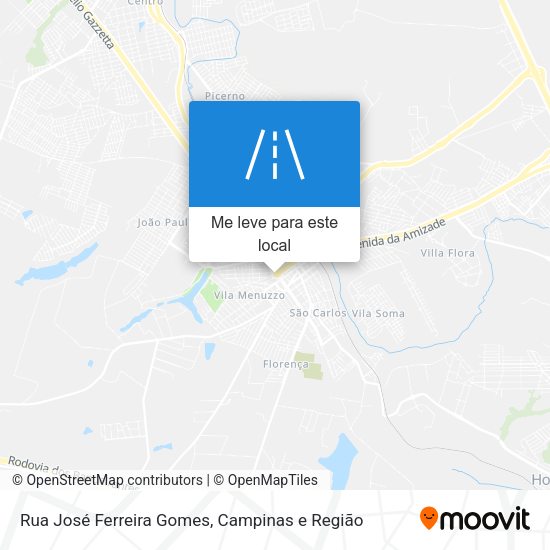 Rua José Ferreira Gomes mapa