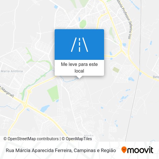 Rua Márcia Aparecida Ferreira mapa