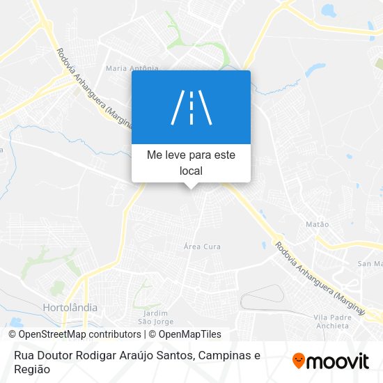 Rua Doutor Rodigar Araújo Santos mapa