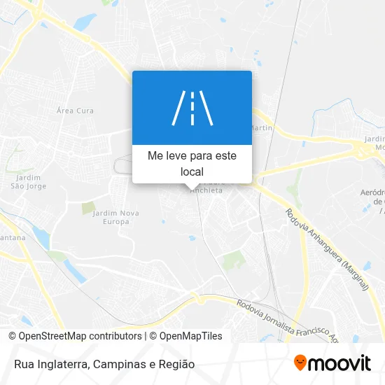 Rua Inglaterra mapa
