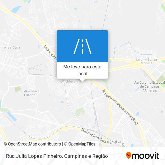 Rua Julia Lopes Pinheiro mapa