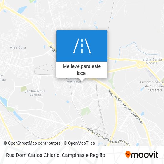 Rua Dom Carlos Chiarlo mapa
