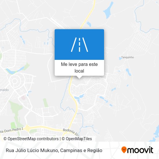 Rua Júlio Lúcio Mukuno mapa