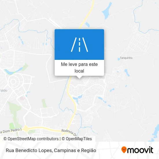 Rua Benedicto Lopes mapa