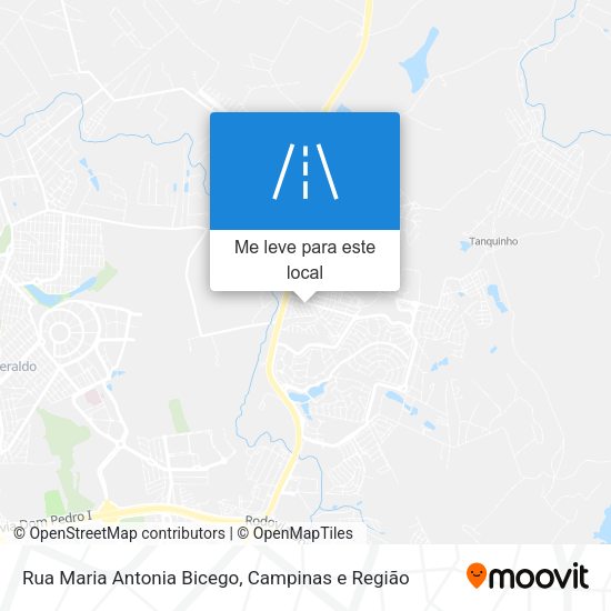 Rua Maria Antonia Bicego mapa
