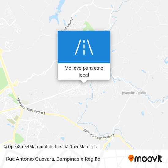 Rua Antonio Guevara mapa