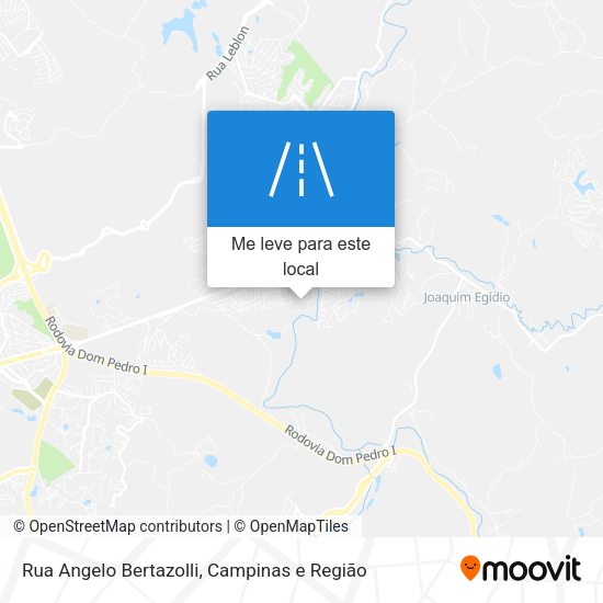 Rua Angelo Bertazolli mapa