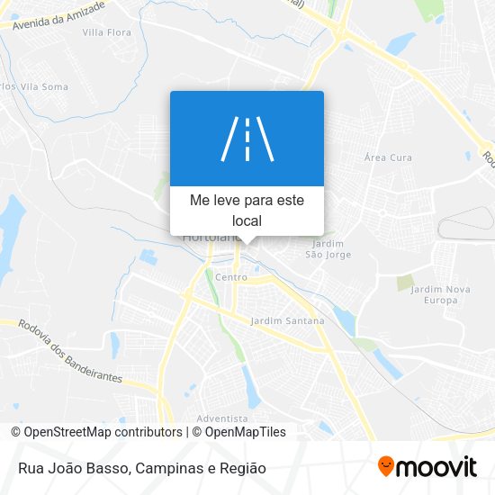Rua João Basso mapa