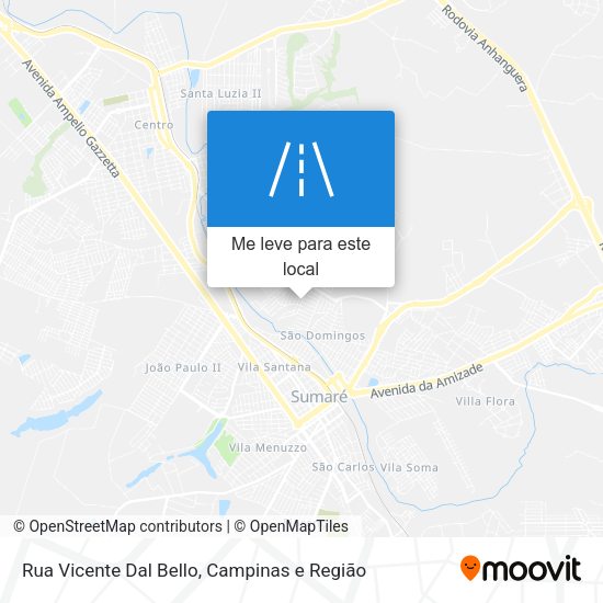 Rua Vicente Dal Bello mapa