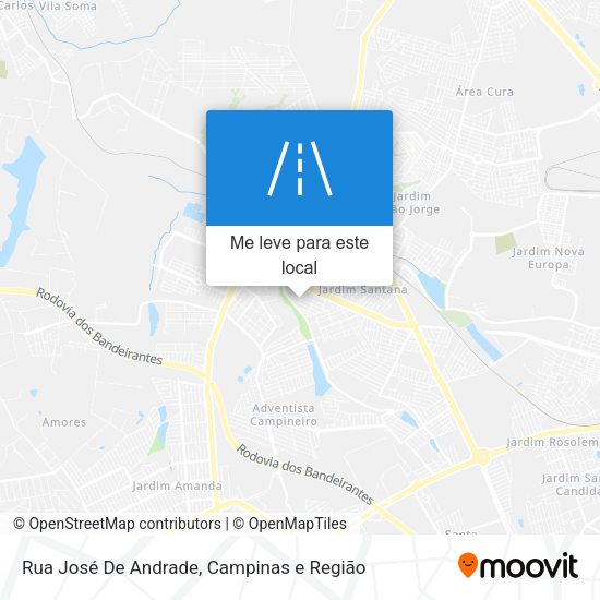 Rua José De Andrade mapa