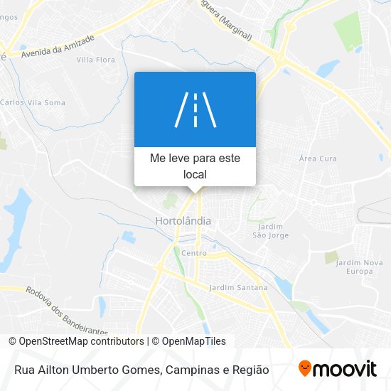 Rua Ailton Umberto Gomes mapa