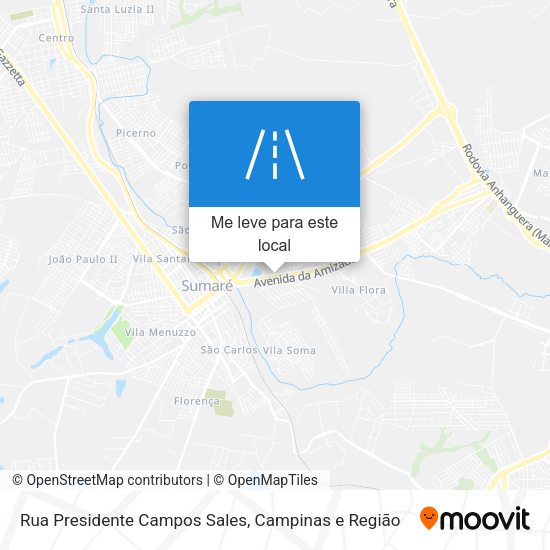 Rua Presidente Campos Sales mapa