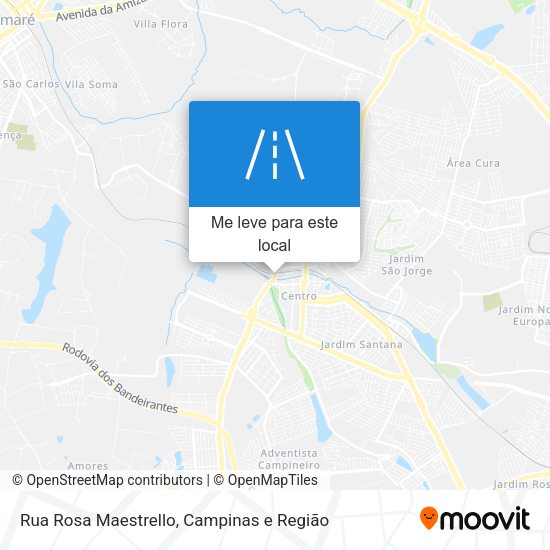 Rua Rosa Maestrello mapa