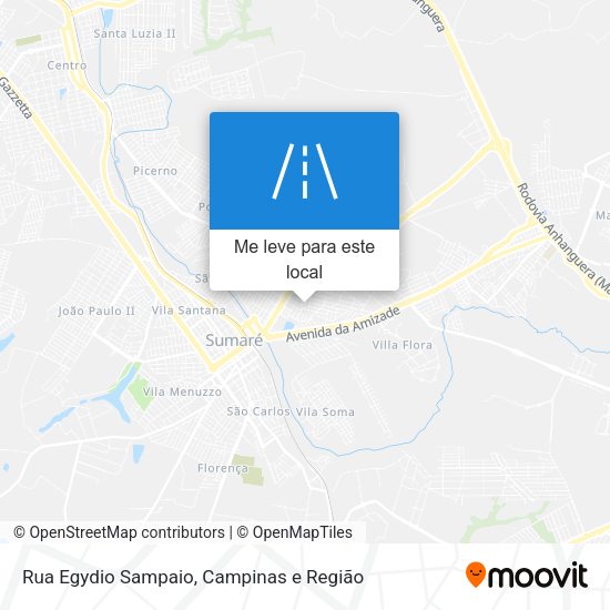 Rua Egydio Sampaio mapa
