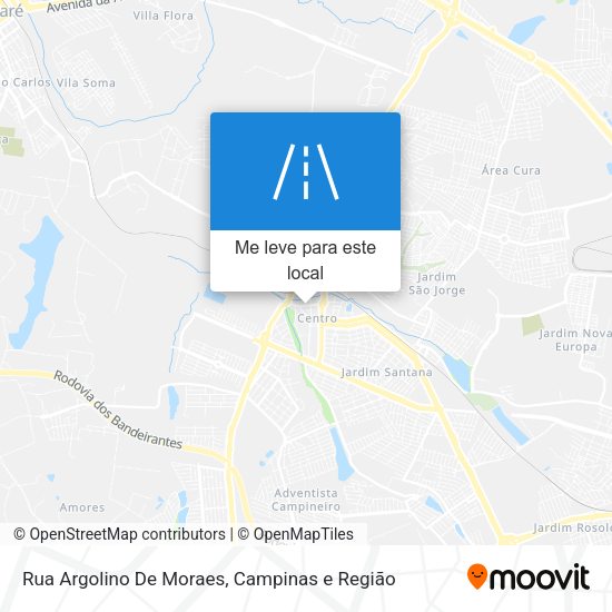 Rua Argolino De Moraes mapa