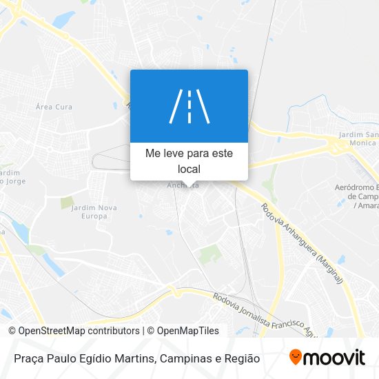 Praça Paulo Egídio Martins mapa