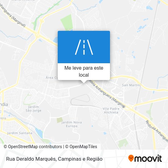 Rua Deraldo Marquês mapa