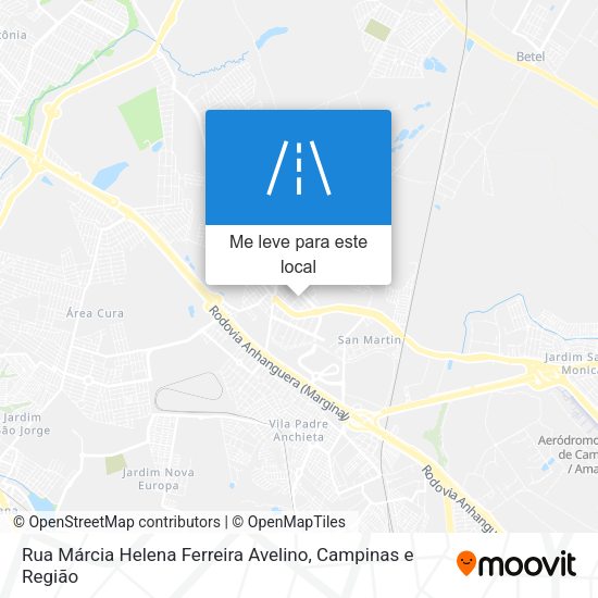 Rua Márcia Helena Ferreira Avelino mapa
