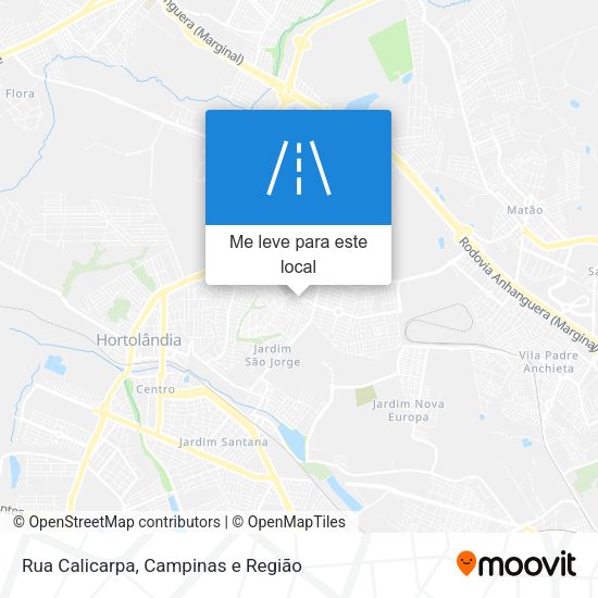 Rua Calicarpa mapa