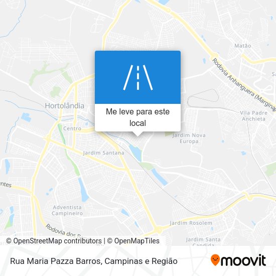 Rua Maria Pazza Barros mapa
