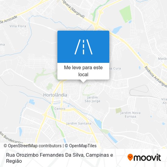 Rua Orozimbo Fernandes Da Silva mapa