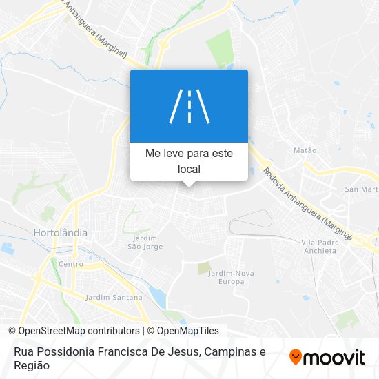 Rua Possidonia Francisca De Jesus mapa