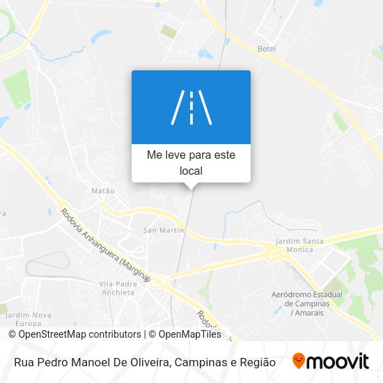 Rua Pedro Manoel De Oliveira mapa