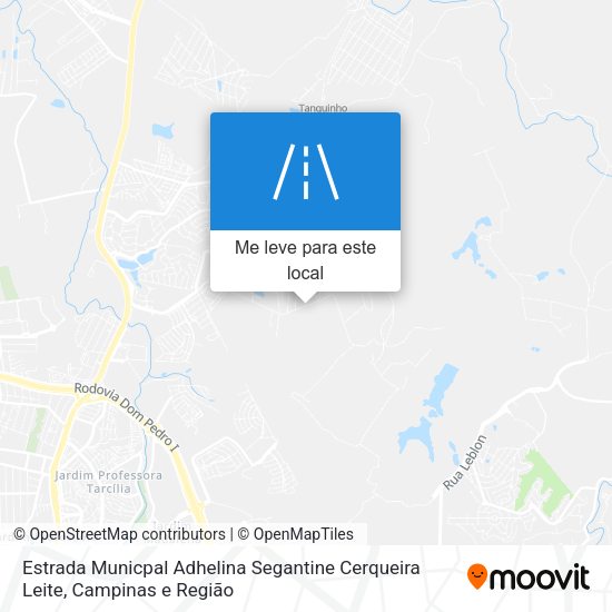 Estrada Municpal Adhelina Segantine Cerqueira Leite mapa