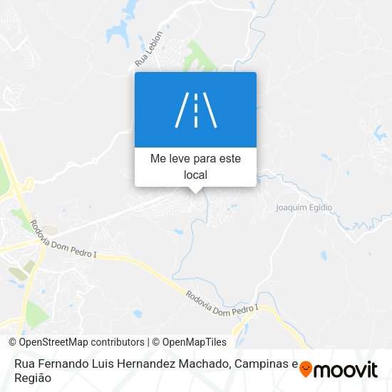 Rua Fernando Luis Hernandez Machado mapa