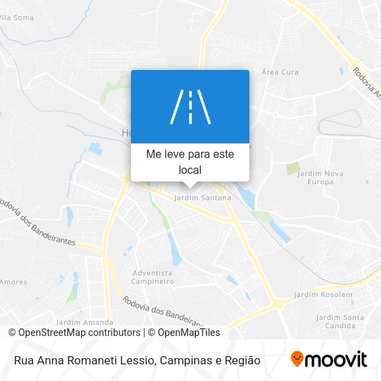 Rua Anna Romaneti Lessio mapa